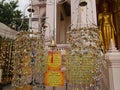 Make merit at Phra Pathommachedi a stupa in Thailand Royalty Free Stock Photo