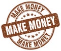 make money brown stamp