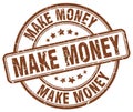 make money brown stamp