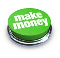 Make Money Button - Green Royalty Free Stock Photo