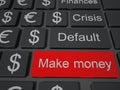 Make money key Royalty Free Stock Photo