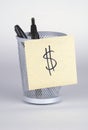 Make Money! Post-It Note Royalty Free Stock Photo