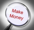 Make Money Represents Searches Earnings And Wages