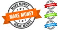make money stamp. round band sign set. label Royalty Free Stock Photo