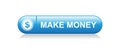Make money web button Royalty Free Stock Photo