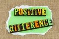 Make positive difference today help happy diverse people Royalty Free Stock Photo