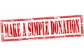 Make a simple donation Royalty Free Stock Photo