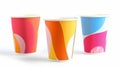 Make a statement with your branding using these attentiongrabbing disposable cups showcasing a bold and vibrant graphic