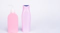 Make a statement about your product. Toiletry bottles. Shampoo and conditioner bottles