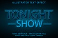 TONIGHT SHOW 3d -Editable text effect