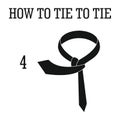 Make tie icon, simple style