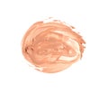 Make up base foundation brush stroke on background. Royalty Free Stock Photo