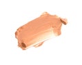 Make up base foundation brush stroke on background. Royalty Free Stock Photo