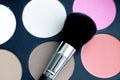 Make-up brush and cosmetics blush