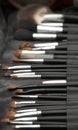 Make-up brush kit Royalty Free Stock Photo