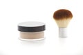 Make-up brush with powder