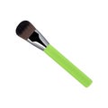 Make up brush powder blusher isolated on white Royalty Free Stock Photo
