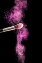 Purple Dust Explosion: Beauty in Motion