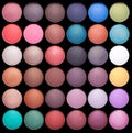 Make-up colorful eyeshadow palettes Royalty Free Stock Photo