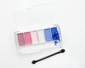 Make-up colorful eyeshadow palettes. Royalty Free Stock Photo