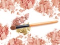 Make up cosmetic blushes and crushed powder