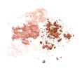 Make up cosmetic powder. Crushed eye shadows Royalty Free Stock Photo