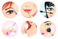 Make-up icon set.