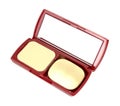 Make-up powder in box Royalty Free Stock Photo