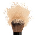 Make up powder with brush
