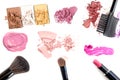 Make-up Set. Isolated on a white background. Royalty Free Stock Photo