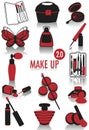 Make-up silhouettes 2 Royalty Free Stock Photo