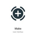 Make vector icon on white background. Flat vector make icon symbol sign from modern user interface collection for mobile concept