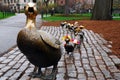 Make Way for the Ducklings, Boston Publik Garden Royalty Free Stock Photo