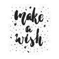 Make a wish - hand drawn Christmas and New Year winter holidays Royalty Free Stock Photo