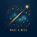 Make a Wish JPG - The image depicts a magical night sky