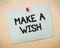 Make a Wish Message Royalty Free Stock Photo