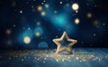Make a wish star with glitter