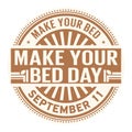 Make Your Bed Day, September 11