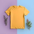 Make your designs pop with photorealistic t-shirt mockup Royalty Free Stock Photo
