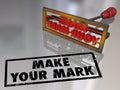 Make Your Mark Branding Iron Lasting Impression Royalty Free Stock Photo