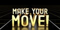 Make your move concept, road - 3D rendering Royalty Free Stock Photo