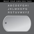 Make your own dog tag message