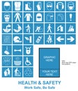 Make your own Health and Safety signs Royalty Free Stock Photo