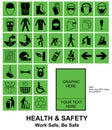 Make your own Health and Safety signs Royalty Free Stock Photo