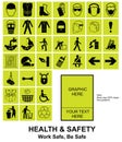 Make your own Health and Safety signs Royalty Free Stock Photo