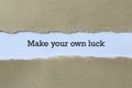 Make your own luck on paper