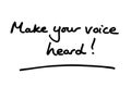 Make your voice heard Royalty Free Stock Photo