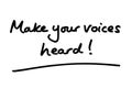 Make your voices heard Royalty Free Stock Photo