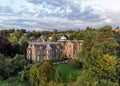 Makeney Hall, Derbyshire sunset over rural hotel Royalty Free Stock Photo