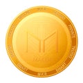 Maker coin isolated on white background; Maker MKR cryptocurrency